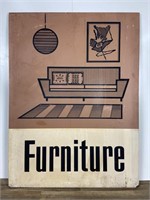 3x4' Mid-Century Furniture Store Display Ad