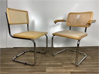 2 Marcel Breuer Cesca Style Chairs