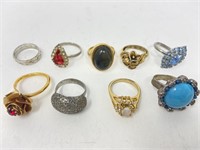 Costume Jewelry Ring Lot