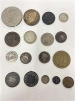 Mixed Coin & Token Lot (19th Century & More)