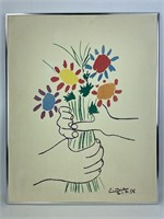 Picasso Framed Print "Petite Fleurs"