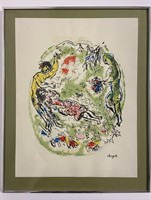 Marc Chagall Framed Lithograph 20x26"
