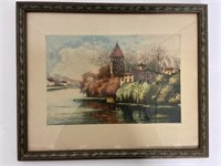 Pencil Signed G. MARTEL Etching