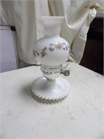 Milk Glass Lamp with a Chimney