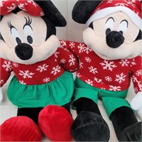 Mickey And Minnie Mouse Seat Weighted Plushies