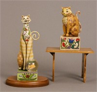 Jim Shore "Jilly" & "Jasper" Cat Figurines