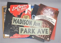 Assorted Replica Broadway & NY Street Signs