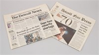 2 Mark McGwire 70th Home Run Newspapers