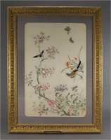 Beautiful Asian Birds on Branches Framed Artwork