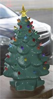 Ceramic Decorated Electric Christmas Tree