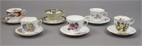 6 Teacup & Saucer Sets - Royal Dover