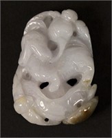 Asian Carved Stone Pendant