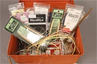 Large Assortment of Knitting Needles with Case