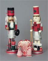 2 Christmas Nutcrackers & Figurines
