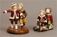 2 Villeroy & Boch Christmas Figurines with Boxes