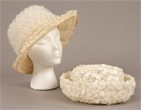 2 Vintage Women's Dress Hats