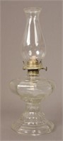 Vintage Clear Glass Aguila Hecho Oil Lamp