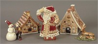 Assorted Christmas Decor - Houses - Santa - Deer