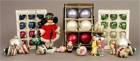 Vintage Lot of Christmas Bulbs & Ornaments
