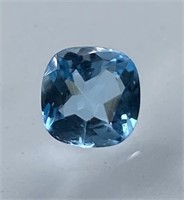 Certified 1.81 Cts Cushion Cut Natural Topaz