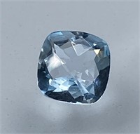 Certified 2.88 Cts Cushion Cut Natural Topaz