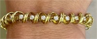 18k Yellow Gold 2.34 cts Diamond Bracelet
