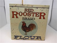 Red Rooster Flour Tin
