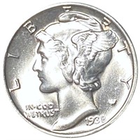 1938-S Silver Mercury Dime