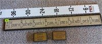 (3) Wooden Signs