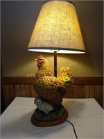Chicken Lamp W/Baby Chicks