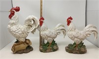 (3) Chicken Figures