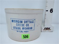 10 lb Michigan Cottage Cheese Co. Crock