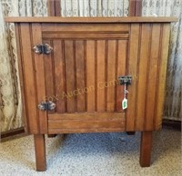 Primitive Pine Beadboard Cabinet