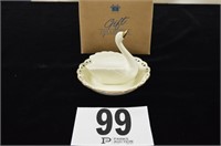 Avon Porcelain Swan Jewelry Dish 2000