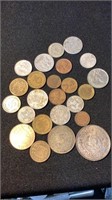 Foreign coins some silver