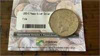 1922-D Peace Silver dollar fine