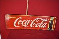 Enseigne Coca-Cola / 17 1/4 x 57 1/4