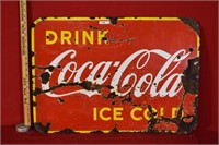 Enseigne Coca-Cola / 20 x 28