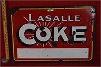 Enseigne Lasalle Coke / 18 x 26