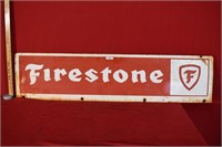 Enseigne Firestone / 11 1/2 x 48