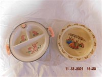 2 Vintage baby bowls