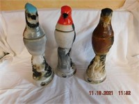 3 Bird decanters from Jim Beam