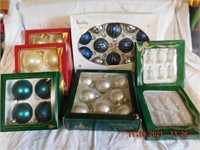 7 boxes of Christmas ornaments, some vintage