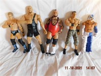 5 wrestler action figures