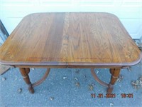 Vintage oak dining room table