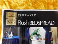 Vintage Plush bedspread from Sears, still in pkg
