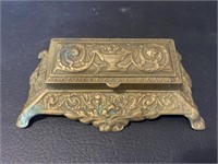 Vintage Metal Stamp Box