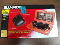 BLU-MOL 7pc. carbon hole saw set.