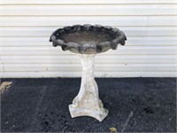 Vtg. Concrete Bird Bath