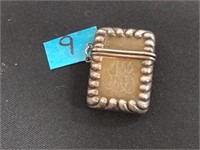 Sterling silver match safe